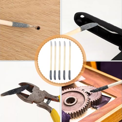 Voyoo 20 PCS Sanding Sticks Double End 150 / 280 Grit, Schleifpapier Stick Für Enge Räume, Kunststoff-Modelle, Holz Hobby