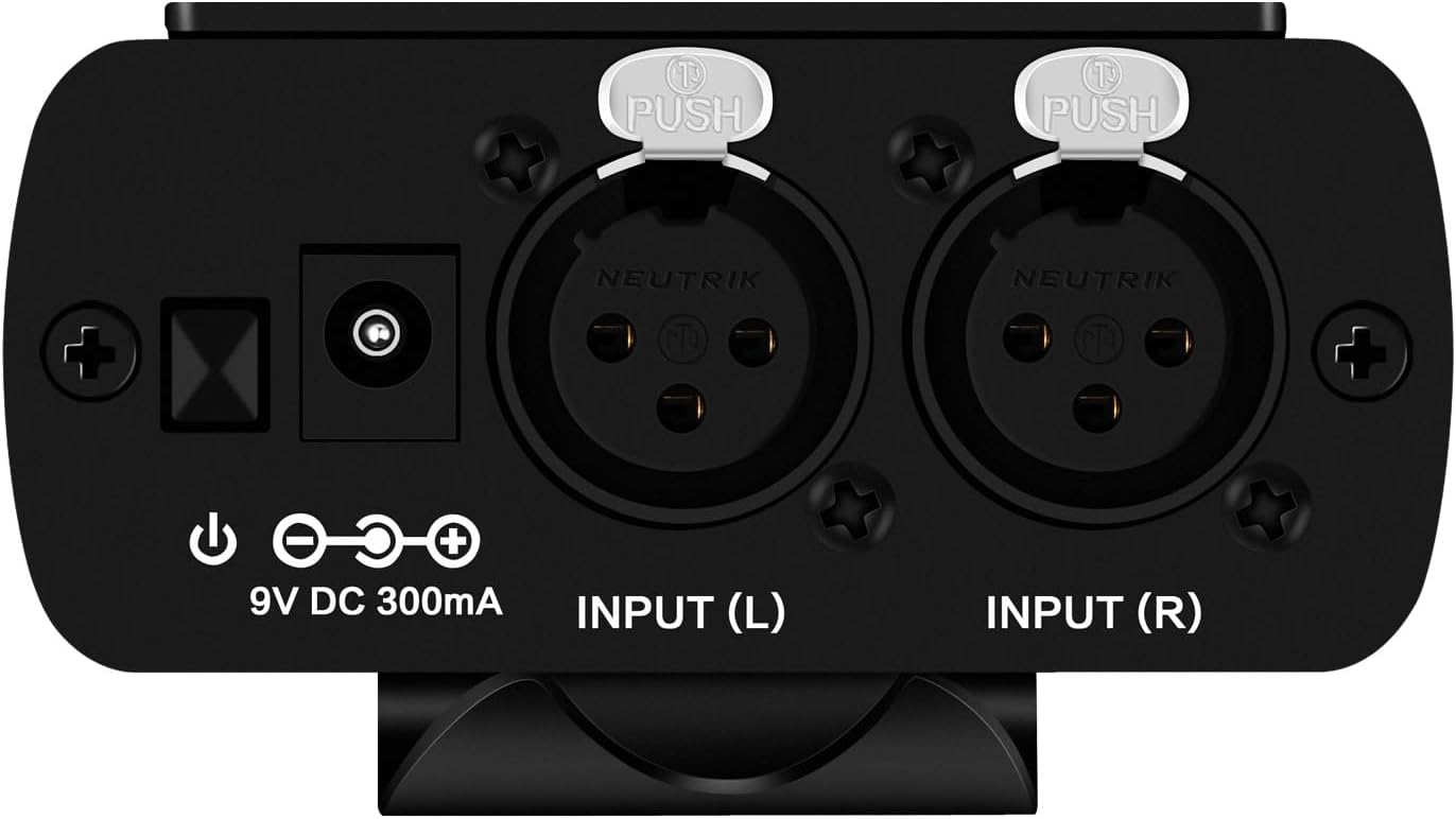 Personal Headphone Amp, in-Ear Monitor Headphone Amplifier, IEM System for Drummers, Bass Player Recording Audio Monitoring, 2-Channel Mono