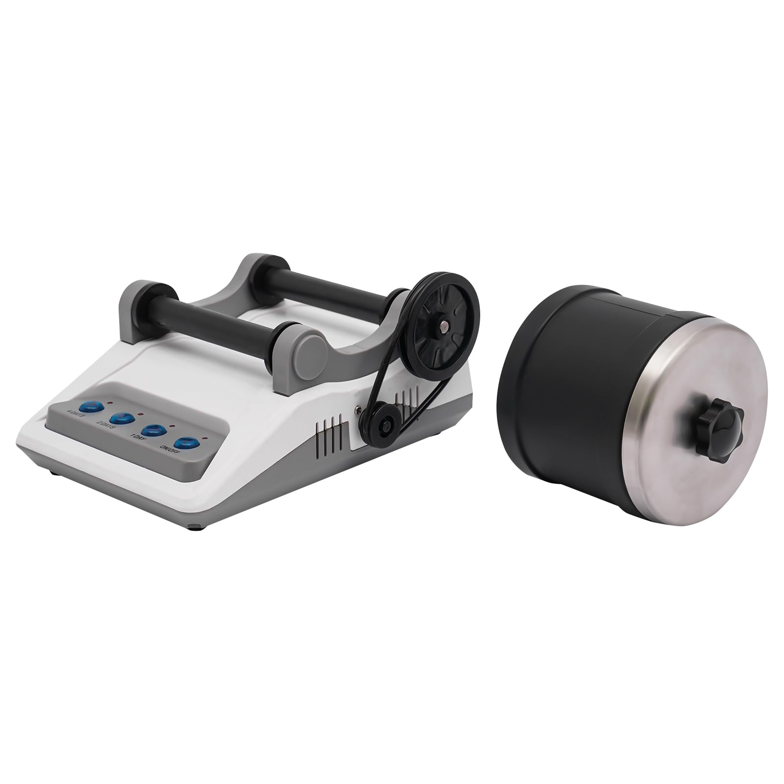 Rock Tumbler Set Steinpoliermaschine, Polierkörner Schmuckbefestigungen Edelsteine Poliermaschine Rosenquarz Stein DIY Kit,7-Tage Timer für Erwachsene und Kinder