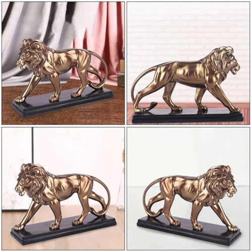 Statue de lion artisanale modèle solide pour décoration de maison moderne - 5
