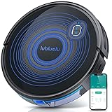 Robot Aspirador, Lubluelu Autocargable 2700Pa Aspirador Robot Inteligente, 600ML Depósito de Polvo, WiFi/App/Alexa Controlado, Robot Aspiradora Silencioso de 55 db para Suelos, Mascotas, Alfombras