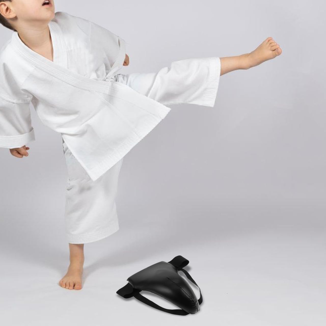 BESTYASH Boxing Groin Protector for Kids Reusable Crotch Guard with Breathable Fabric and Abs Sponge Comfortable Martial Arts Protective Gear for Training and Fighting