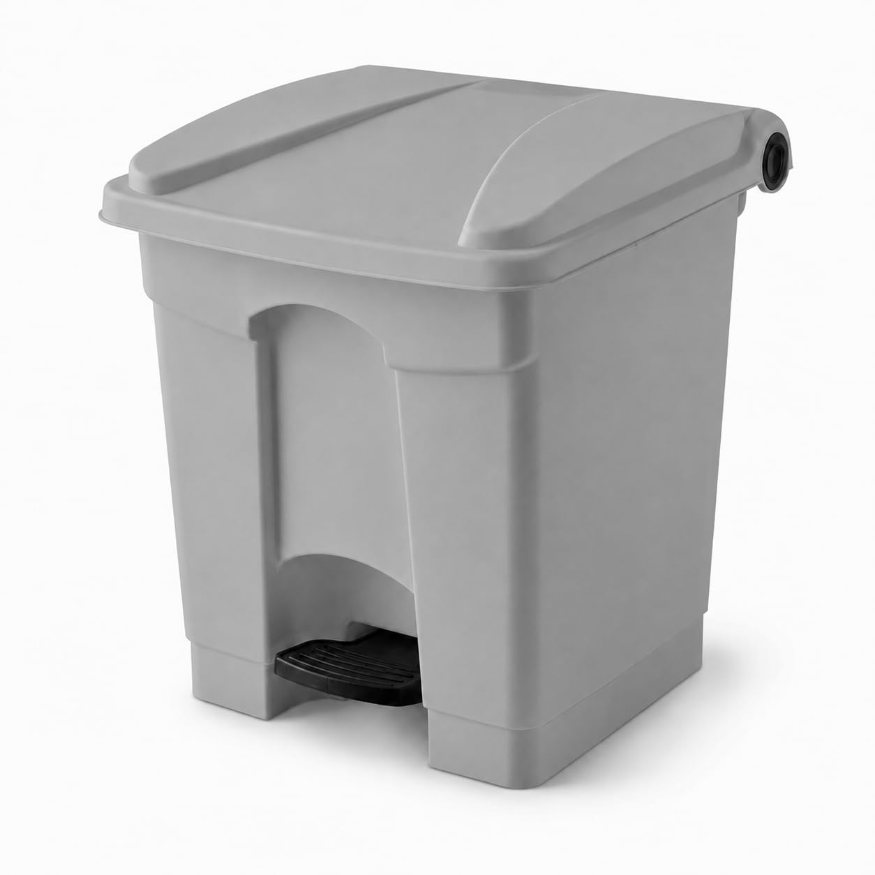 Step-On Trash Can by Glownary – 8 Gallon, 8.0 gallons, Resin, Gray, Model 475stpkt8gy