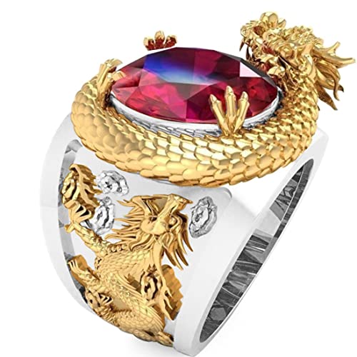 Realizzati da abili artigiani, i nostri anelli Nordic Dragon sono squisiti, fantastici, alla moda ed eleganti. Il motivo tridimensionale a forma di drago è imponente.