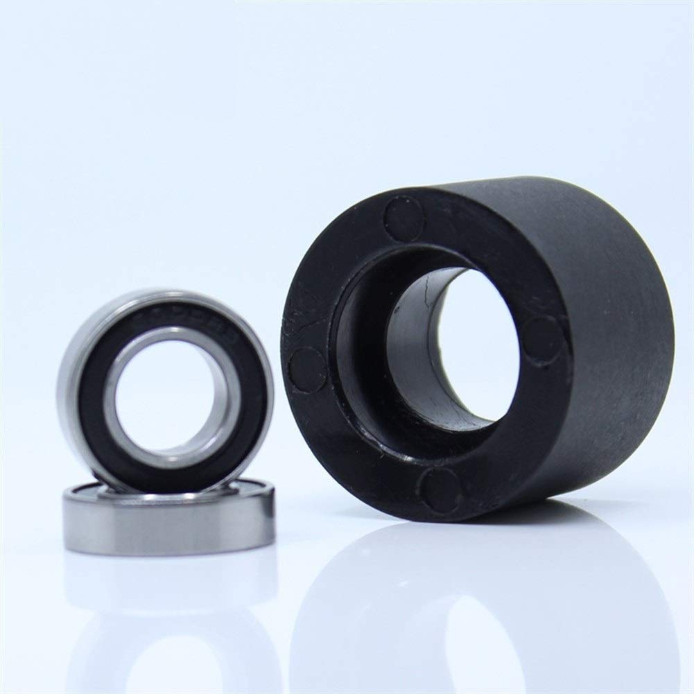 Tangjc-b PU 698 de cojinete de Rodillos del Eje 8mm 8x40x30mm PU de poleas con Dos rodamientos de Rueda de Poliuretano Guiding Rodillo de Arrastre for Puertas correderas (Size : 10Pcs)