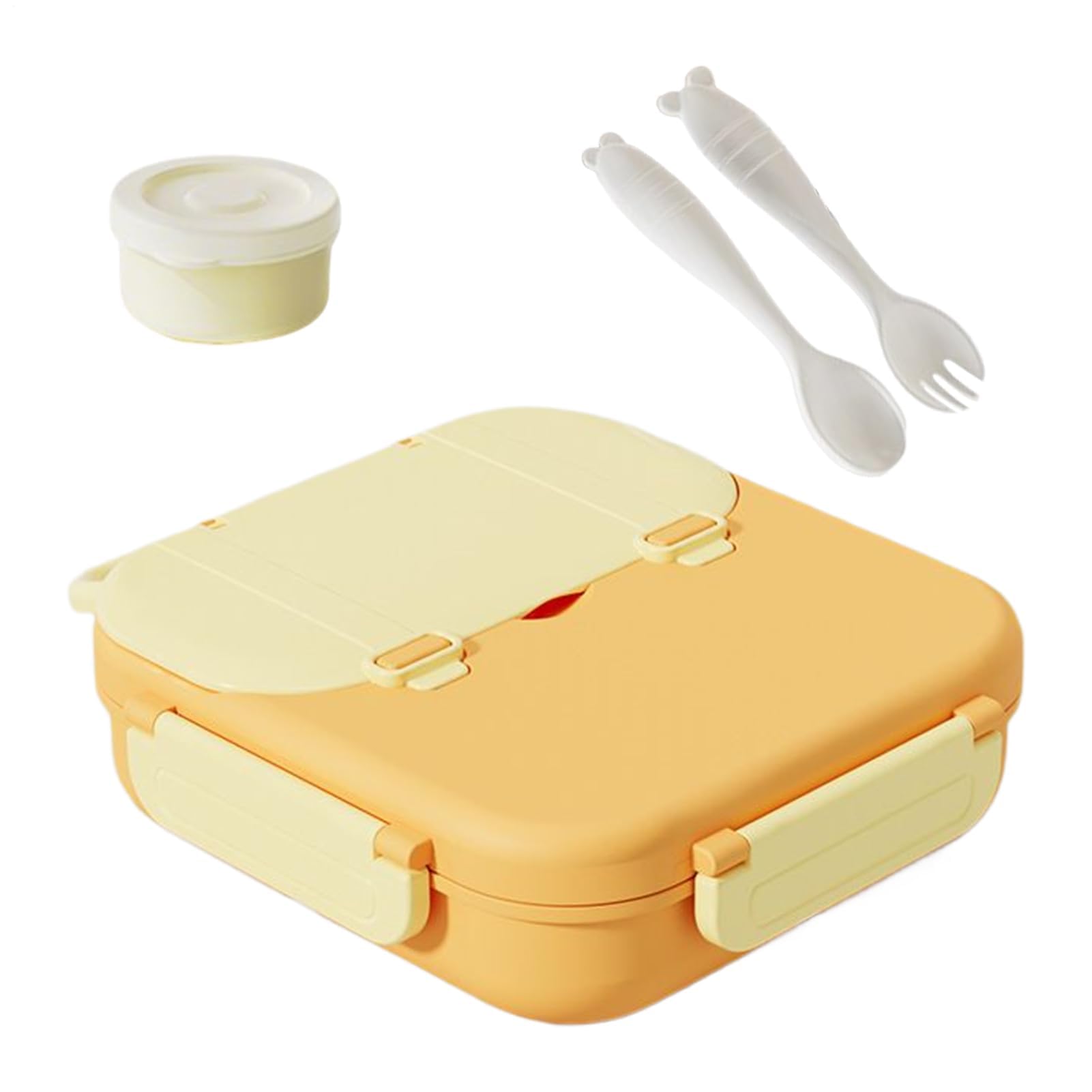 MRKU Fiambrera para niños pequeños, Compartimento de 1000 ml para meriendas Infantiles, Recipiente Reutilizable para ensaladas, sándwiches, meriendas, Escuela, guardería, Camping y Viajes.