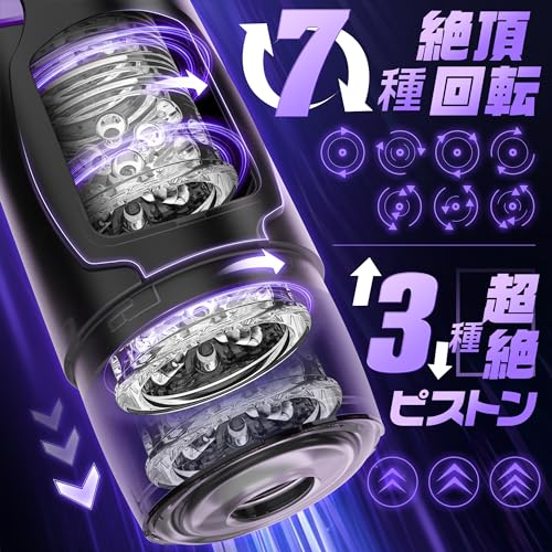 電動オナホ 【SEXよりすごい!理性崩壊?!】オナホ おなほーる 男性 人気 リアル【7種回転&3種ピストン&爆発モード&145°可動域吸盤付き&3D内部構造&液晶ディスプレイ】電動オナホール 男性 人気 オナホール おなにーグッズ男性用 亀○頭責め フェラホール 洗浄便利 繰り返し使用 取り外し可能 固定 USB充電式 静音 非貫通 日本語説明書付き 大人のおもちゃ アダルトグッズSosetuu - 画像2
