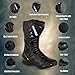 PROFIRST Motorbike Leather Boots Motorcycle Waterproof Motorbike Shoes Armored Boot Protection Anti Slip Racing Sports (Black, US Footwear Size System, Adult, Men, Numeric, Medium, 12)