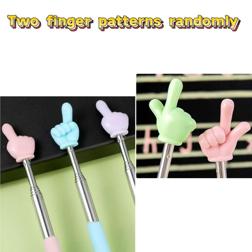 Telescopic Teachers Pointer,5 PCS Presentation Finger Pointer Stick Extendable Pointing Stick Retractable Classroom Pointer Whiteboard Pointer for Speakers Presentation Classroom Office - Image 4