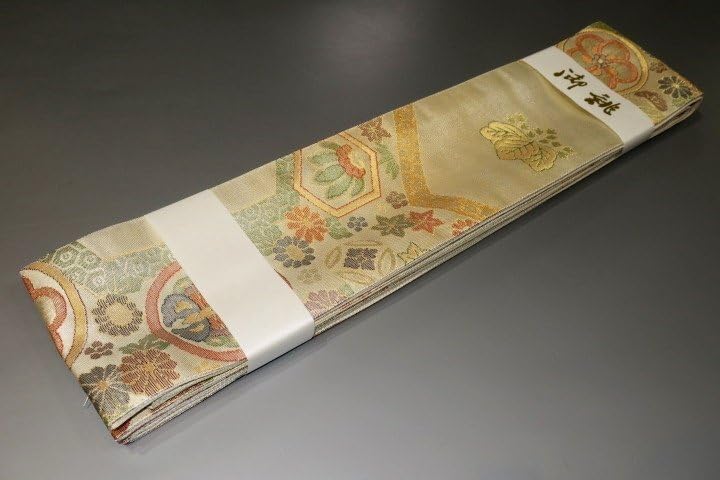 新品正絹多色織ロイヤル七宝華文錦金糸織吉祥特撰礼装振袖用袋帯西陣老舗佐々木織物 新品正絹多色織ロイヤル七宝華文錦金糸織吉祥特撰礼装振袖用袋帯西陣