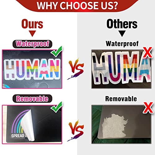 2Pcs Lgbtq Car Accessories Vinyl Reflective Bumper Stickers, Rainbow Skull Pride Decals Gifts For Lesbian Gay Bisexual Transgender Queer Ally Support, Defend Equality Diversity Automotive Decor Stuffs #TOP5