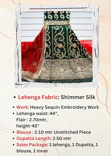 Image of Heavy Embroidery Work Semi Stitched Shimmer Silk Rajputi Poshak For Women Rajasthani Lehenga Choli