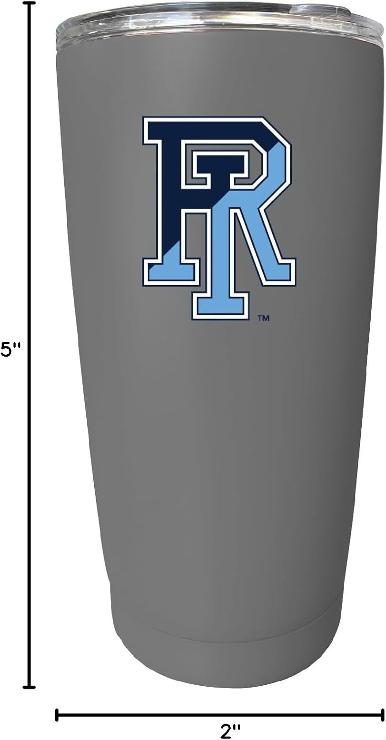 R and R Imports Rhode Island University 16 oz Stainless Steel Insulated Tumbler Gray Officially Licensed Collegiate Product Single - Image 5