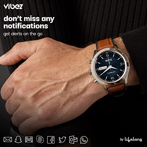 Image of Vibez by Lifelong Urbane Smartwatch-1.32 inch HD Display-24x7 Heart Rate & Blood Oxygen Tracking-8 Sports Mode-Sleep Monitor-IP67 Waterproof-7 Days Battery Backup (VBSWM36, Silver)