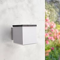 M Ledme - Lampada da parete a LED solare Jano, luce neutra 4500K