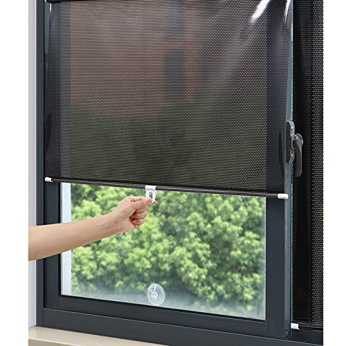 Cortina enrollable retráctil para balcón, sala de estar, dormitorio y cocina, pantalla opaca de privacidad y protección solar, sin necesidad de taladrar