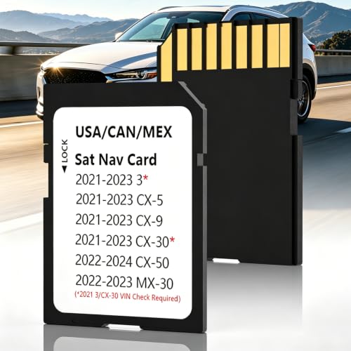 Image of Navigation SD Card for Mazda - Compatible with Mazda CX-5(2021-23), CX-30(2021-23), 3 (2021-23), CX-9(2021-23), CX-50(2022-24), MX-30(2022-23) | Model TD2K66EZ1B | GPS Map Update for USA /CAN /MEX