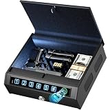 AIRMuch Biometric Gun Safe for Handgun, Fits 2 Handguns