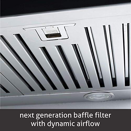 Image of Glen 90 cm 1250 m3 /hr Glass Kitchen Chimney With 7 years warranty on Product, 3 Baffle Filters Touch Sensor Controls (6062 TS SS, Silver)