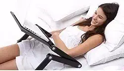 Mesa Suporte Articulado Para Notebook E Tablet Em Aluminio