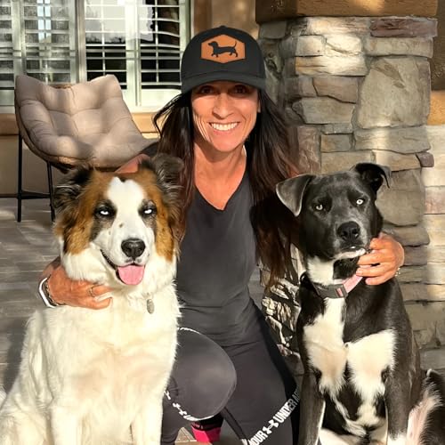 Image of Dachshund Baseball Cap for Dog Lovers,Adjustable Baseball Hats for Men Women Black
