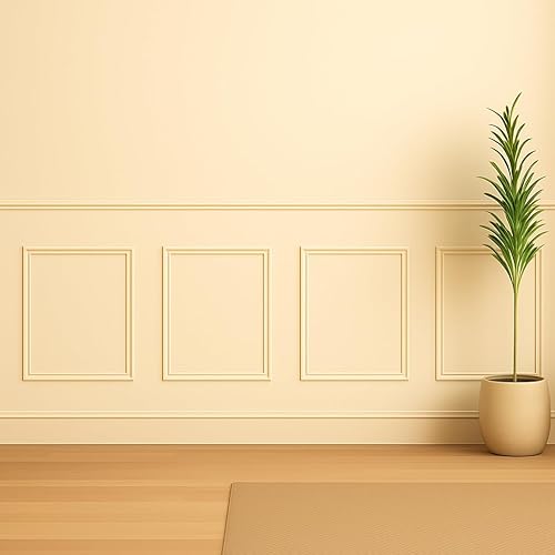 Miniatura 3 de Ekena Millwork PNL20X20AS-01 - Panel de pared wainscot clásico moldeado Ashford de 20 pulgadas de ancho x 20 pulgadas de alto x 12 pulgadas de