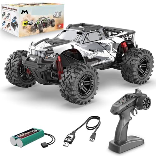 Image of 4X4 RC Monster Truck, 36 Km /H High Speed Remote Control Car, 1:14 Scale Off-Road Vehicle With Battery And Controller, Multicolor