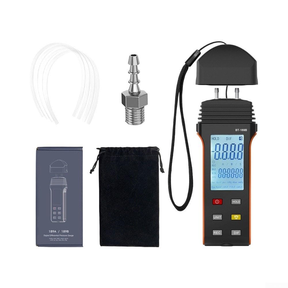 Medidor de presión digital BT-189B ±206.8kPa HVAC Tester 11 unidades LCD