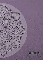 Lined Notebook A4: Large Decorative Journal Notebook with Blank Date on Top | Mandala Purple Design 1730897304 Book Cover