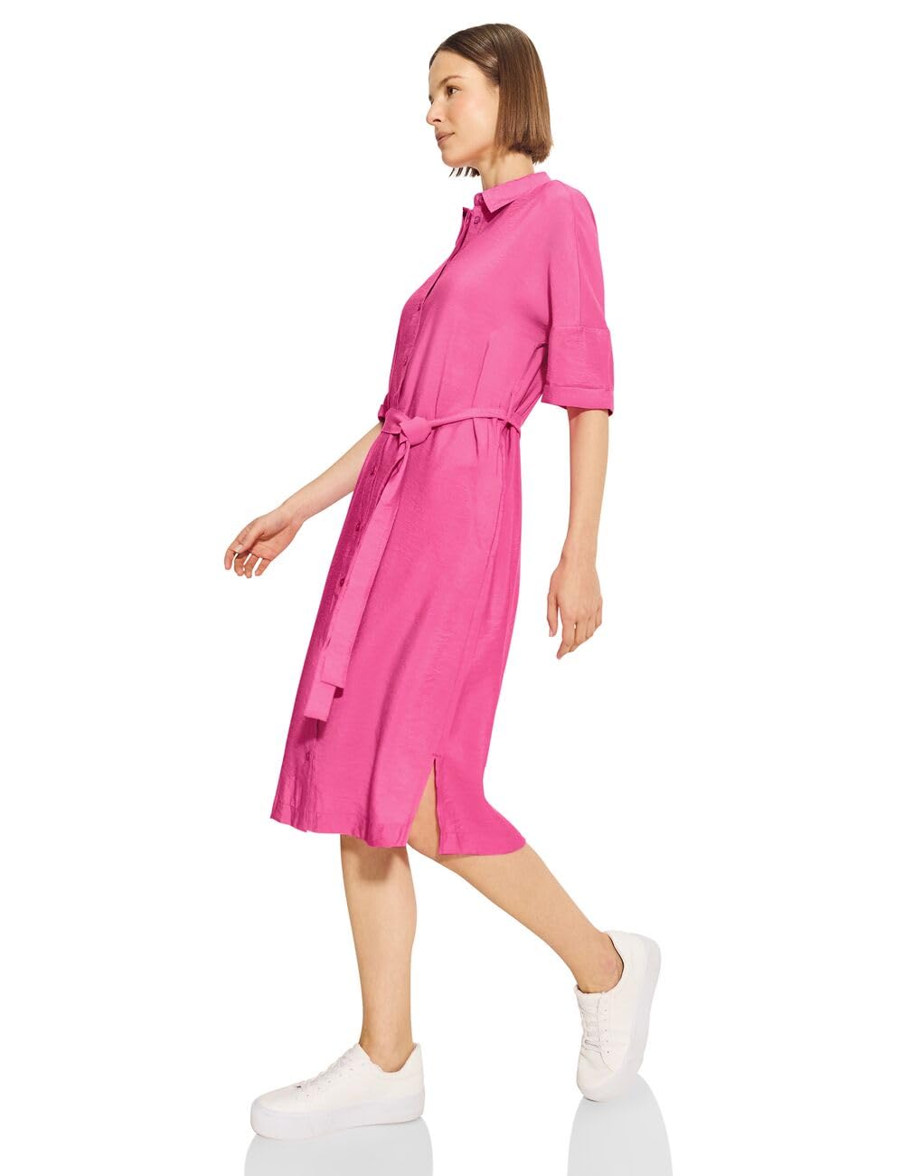 Cecil B144019 Vestido Midi de Muselina, Bloomy Pink, L para Mujer