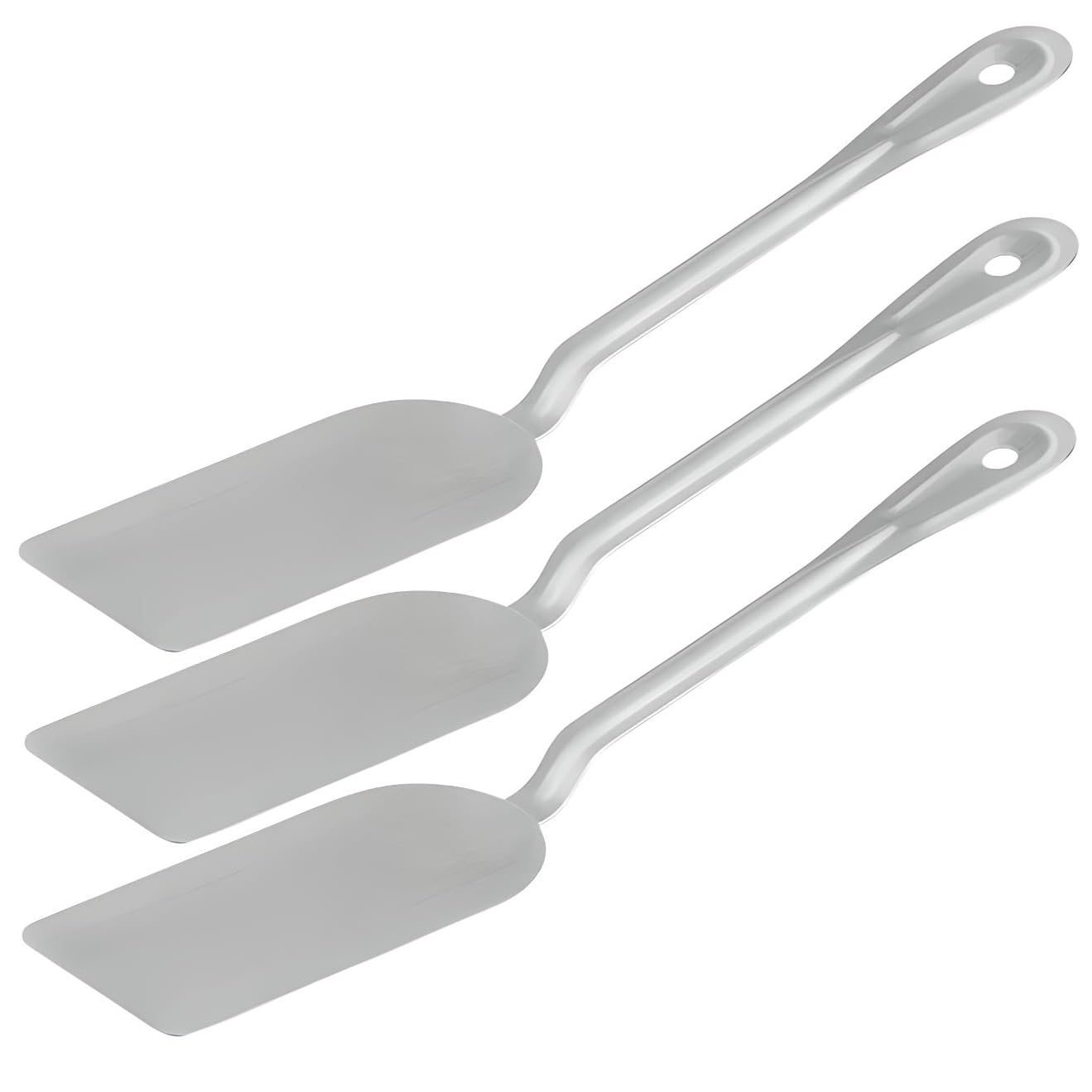 OCS Parts Pro Series Stainless Steel 3-Pack Kitchen Spatulas | Solid | 14.5