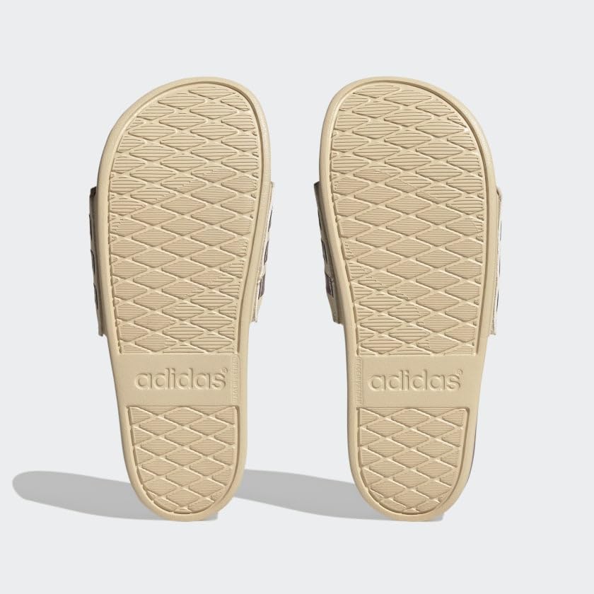 Image of adidas womens Adilette Comfort Slides Sand Strata /Wonder Oxide /Sand Strata 11