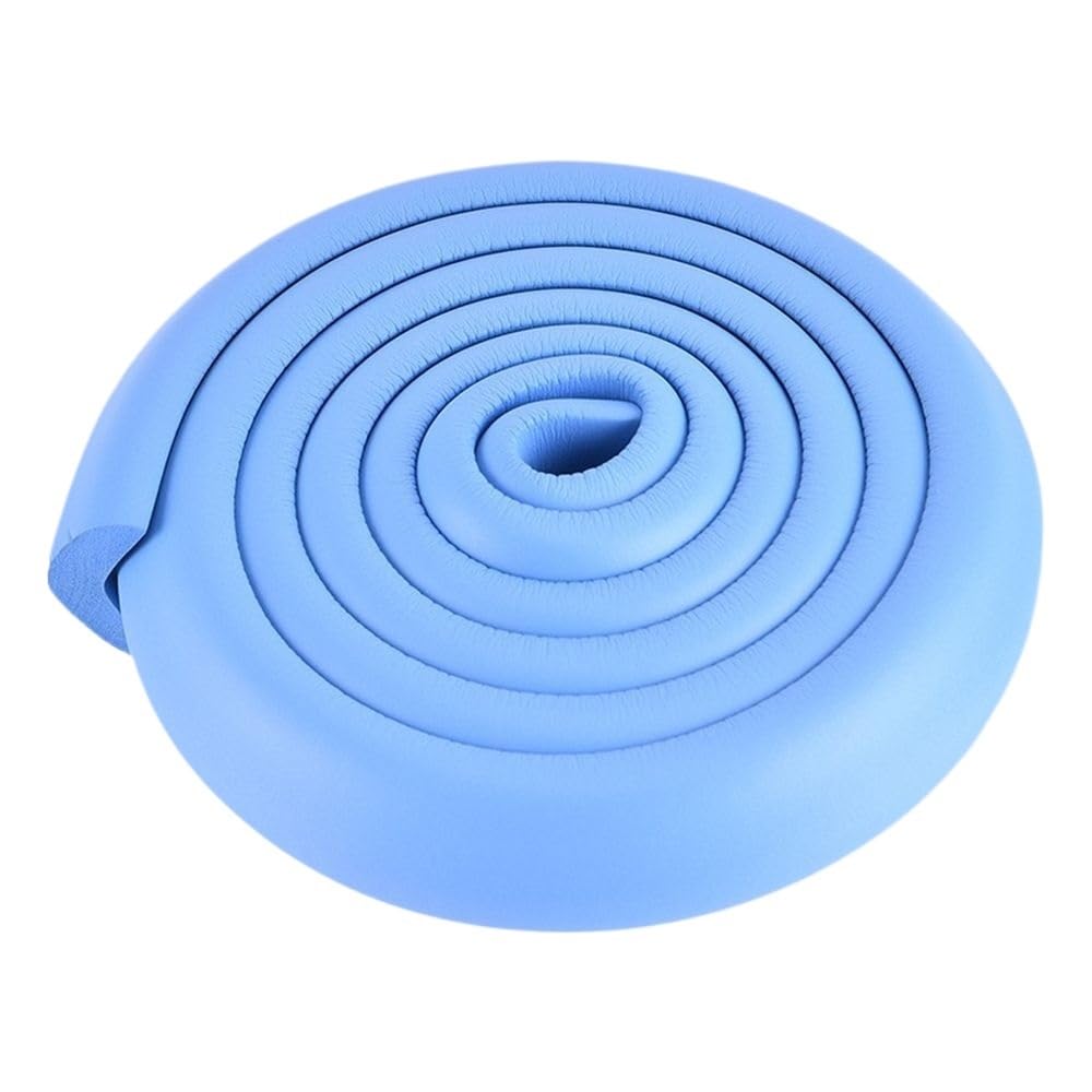 1pc 2M Soft Kids Security Foam Sponge Desk Table Guard Strip Anticollision Corner Protector Edge Protection(Blue)