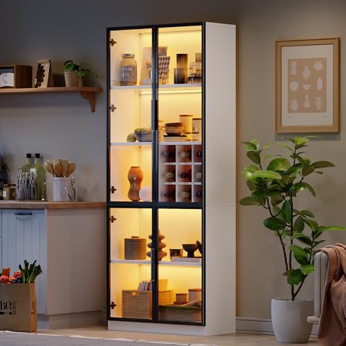 80 x 35 x 200 cm, vitrina de cristal con...
