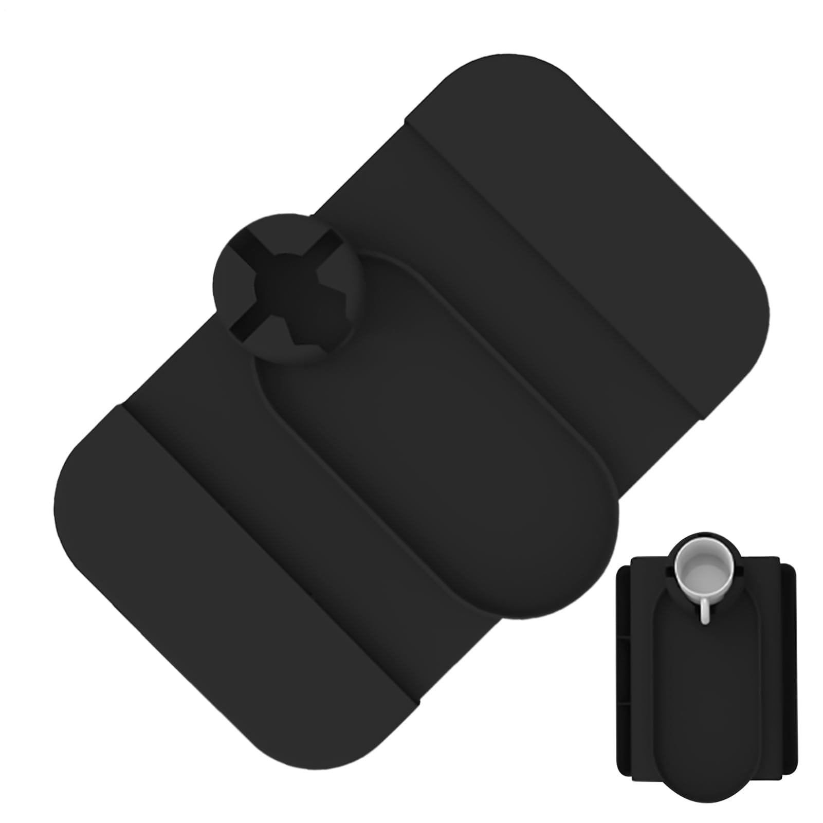Bandeja plegable para reposabrazos de sofá, antideslizante, portátil, flexible, accesorio esencial para el hogar para leer aperitivos y uso diario