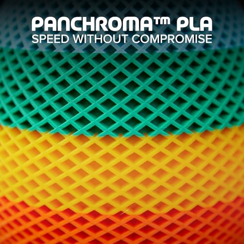 Image of Polymaker Panchroma PLA Green 3D Printer Filament, 1.75mm, 1kg Spool, Easy to Print, High Speed Printing, Tangle Free, AMS Compatible, Perfect for Toys, Decor, Miniatures, Models & Cosplay