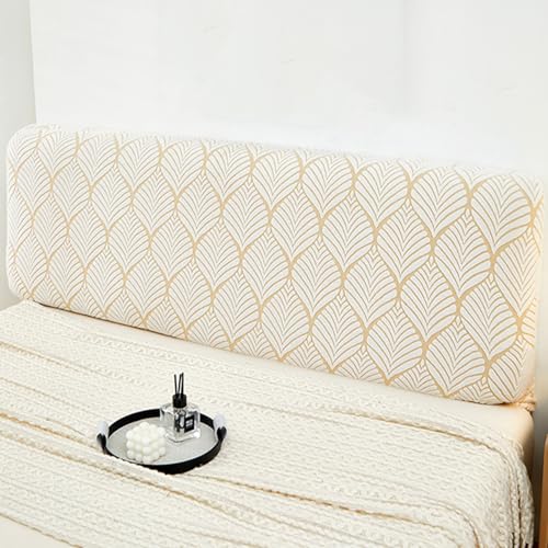 ZZYK Yellow1,160cm/63inches,Funda De Cabecero Elástica Funda De Cama Gruesa Lavable Funda De Respaldo De Cama Doble Funda Antipolvo Apta para Todo Tipo De Cabeceros Decorativos