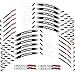 DAFEICHUAN 12 x épais Edge Sticker Sticker Sticker Street Stripe Thoue Toute Honda Repsol HRC CBR250RR CBR400RR CBR600RR CBR1000RR (Color : A White)