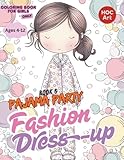 Photo Gallery fashion & dress-up coloring books for girls 6 : pajama party fashion: cute sleepwear, cozy moments, and fun nighttime looks to color Photo Gallery fashion & dress-up coloring books for girls 6 : pajama party fashion: cute sleepwear, cozy moments, and fun nighttime looks to color