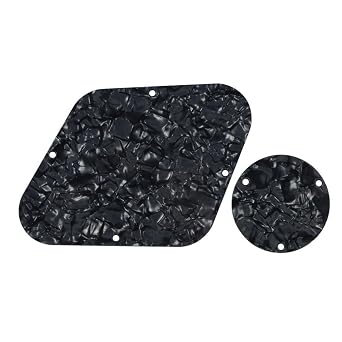 Guitar Part for Black Pearl for LP Rear Control & Switch Plate Cavity Cover Guitar Back Plate Fits USA for Gibson Les Paul for for LP Electric Guitar PartsColorBlack Pearl