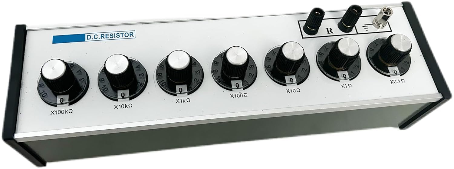 DC Resistor Box Decade Resistance Box with Measuring Range 0.1 to 1111111.0Ohm Minimum Step Value 0.01 Ω Alloy Wires Employed Reference Power 0.5W Normal Power 0.1 Max