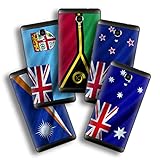 atFoliX Designfolie kompatibel mit Wiko Robby, wähle Dein Lieblings-Design aus, Skin Aufkleber (Flaggen aus Australien & Ozeanien)