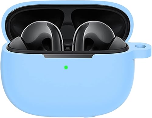 Funda de silicona suave para Xiaomi FlipBuds Pro, funda absorbente de golpes, accesorios con llavero para hombres, adolescentes, niños, niñas,