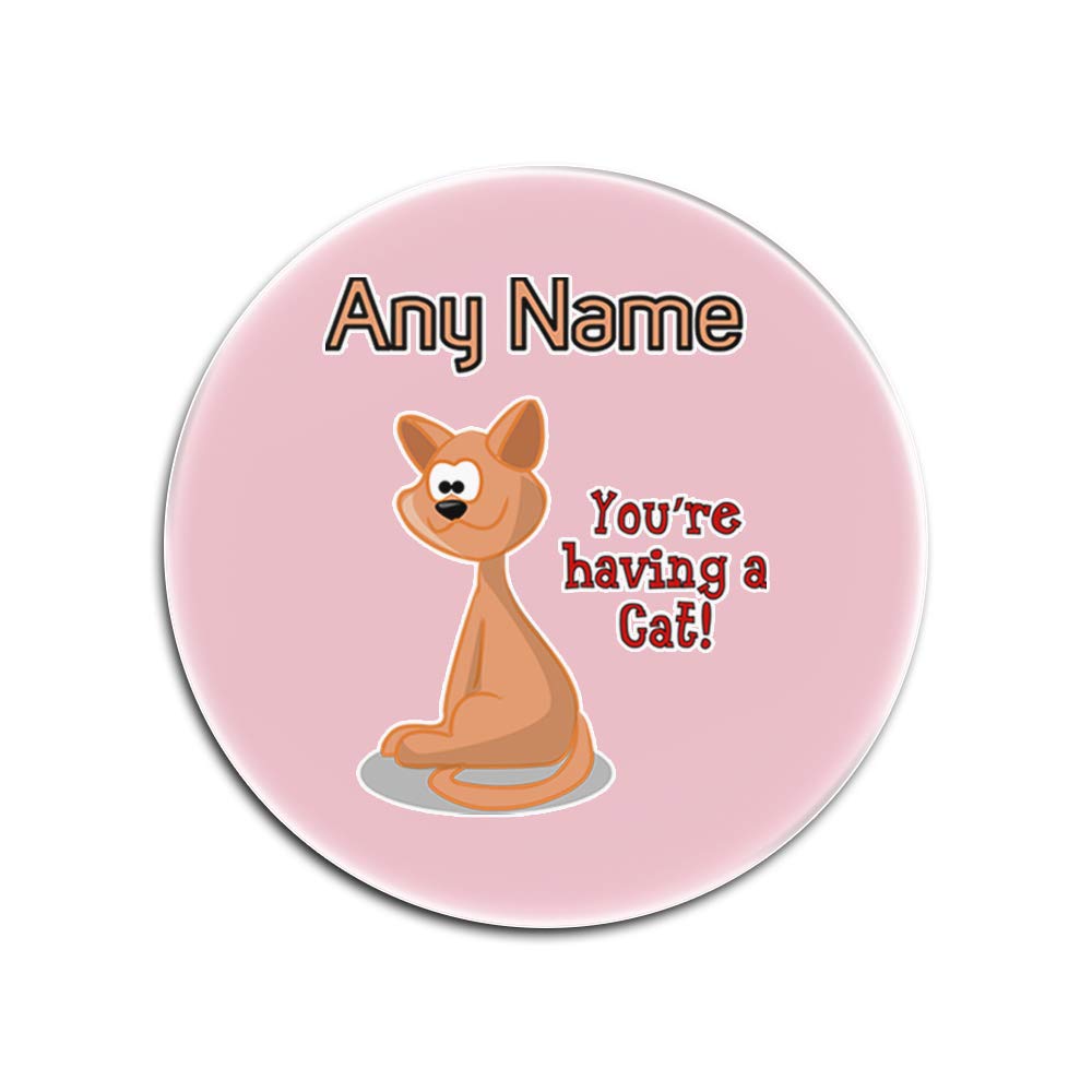 Dessous-de-verre en verre You are Having a Cat lot de 4 dessous de verre ronds pour table basse