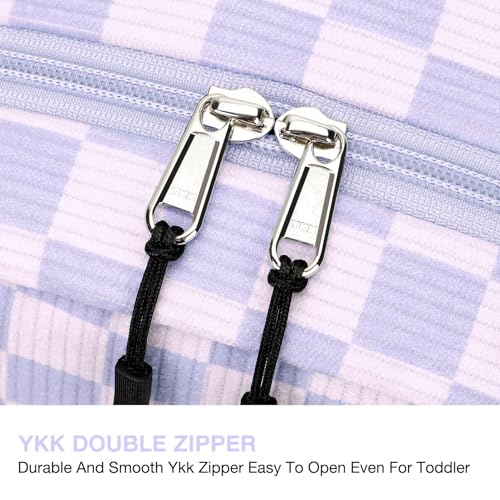 Image of STEAMEDBUN Corduroy Toddler Backpack for Girls 2-4: Kids backpack for Boys Girls - 12 inch Preschool Kindergarten Backpacks - Checkerboard