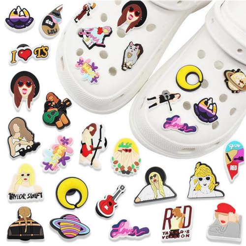 Celestia skoberlocker, skodekorationer för män och kvinnor, gör-det-själv dekorativa skotillbehör gåvor för krokodilberlocker, festdekorationer, födelsedag, jul, Plast