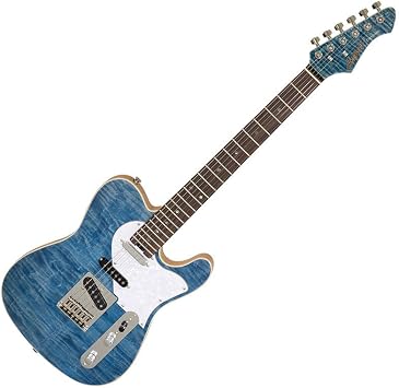 AriaProII 615-AE200 LRBL Lorelei Blue Aria Protwo Telecaster Type 3PU Electric Guitar Lorelei Blue