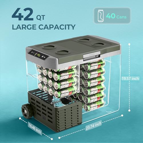 Portable Car Refrigerator Freezer Dual Zone