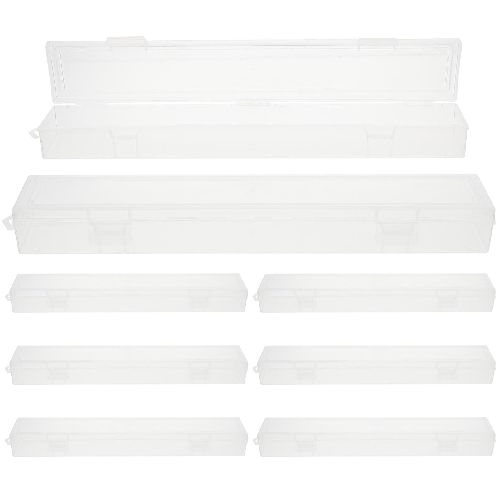 Boîte de rangement transparente plastique : protégez vos pinceaux de peinture et stylos