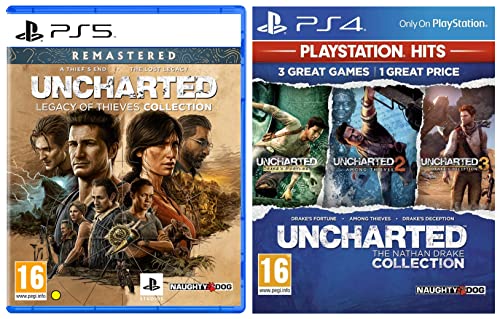 Image of Unchartered: Legacy of Thieves Collection | PS5 Game (PlayStation 5)&Uncharted Collection Hits | PS4 Game (PlayStation 4)